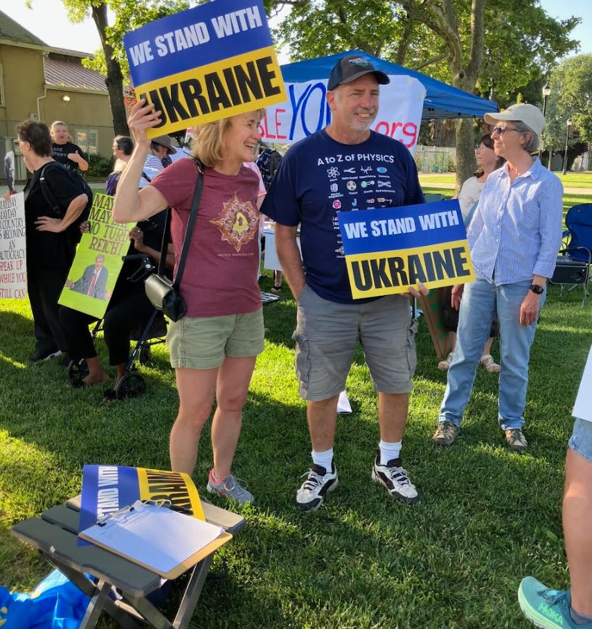 Yolo For Ukraine community members at the May Day Rally
