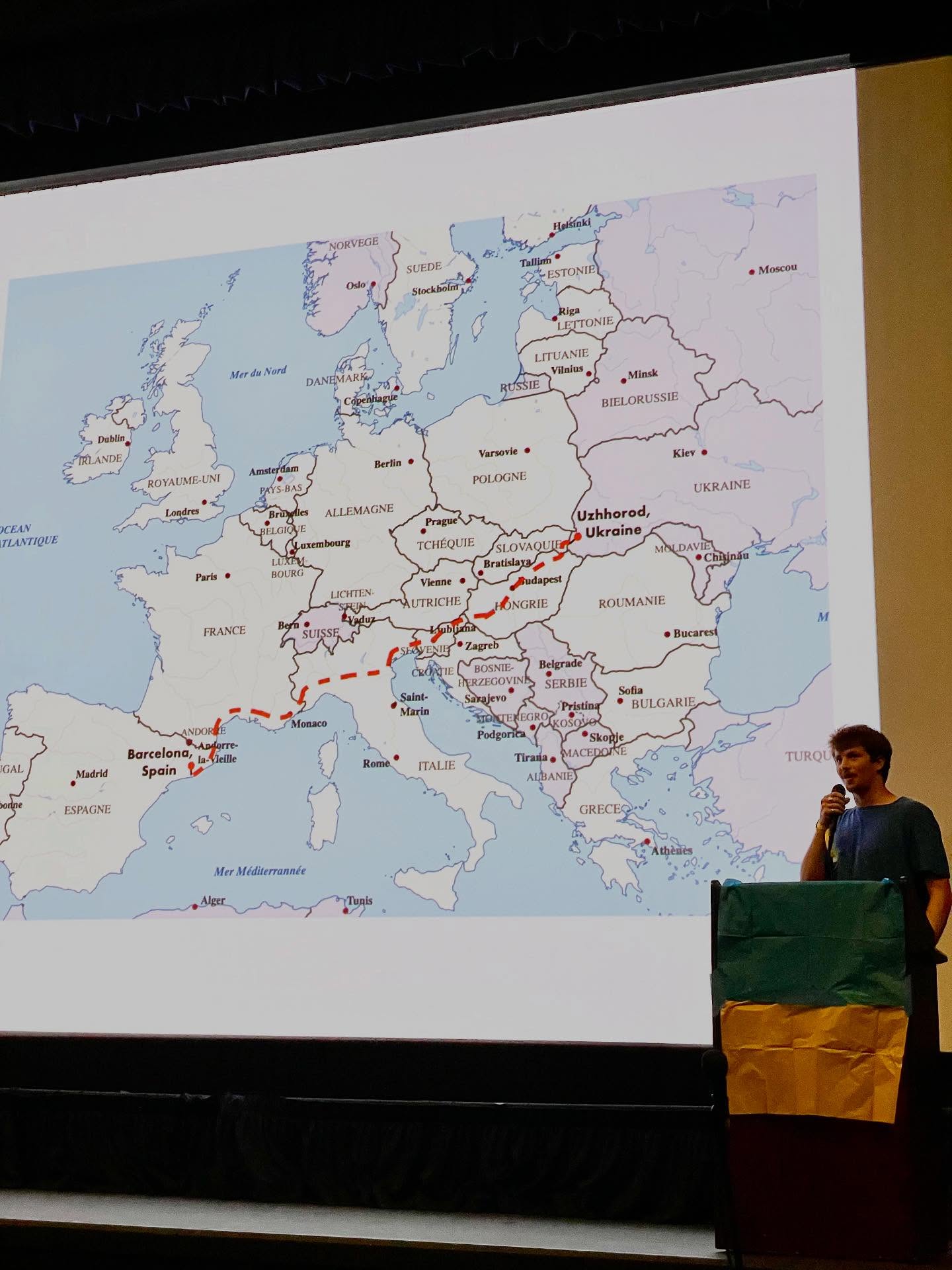 Sacha Chickering's presentation at the Varsity Theater June 28, 2025.
